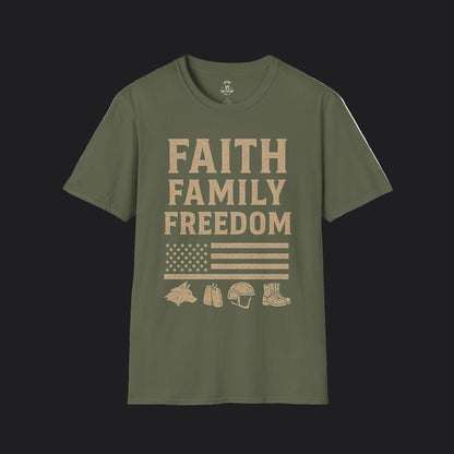 Faith Family Freedom Tee