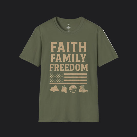 Faith Family Freedom Tee