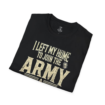 I Left My Home Army Tee