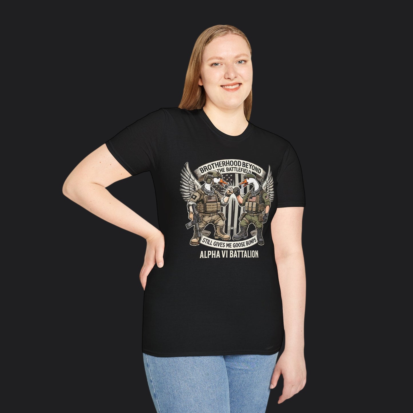 Brotherhood Beyond Goosebumps Tee — Military Brotherhood Veteran T-Shirt