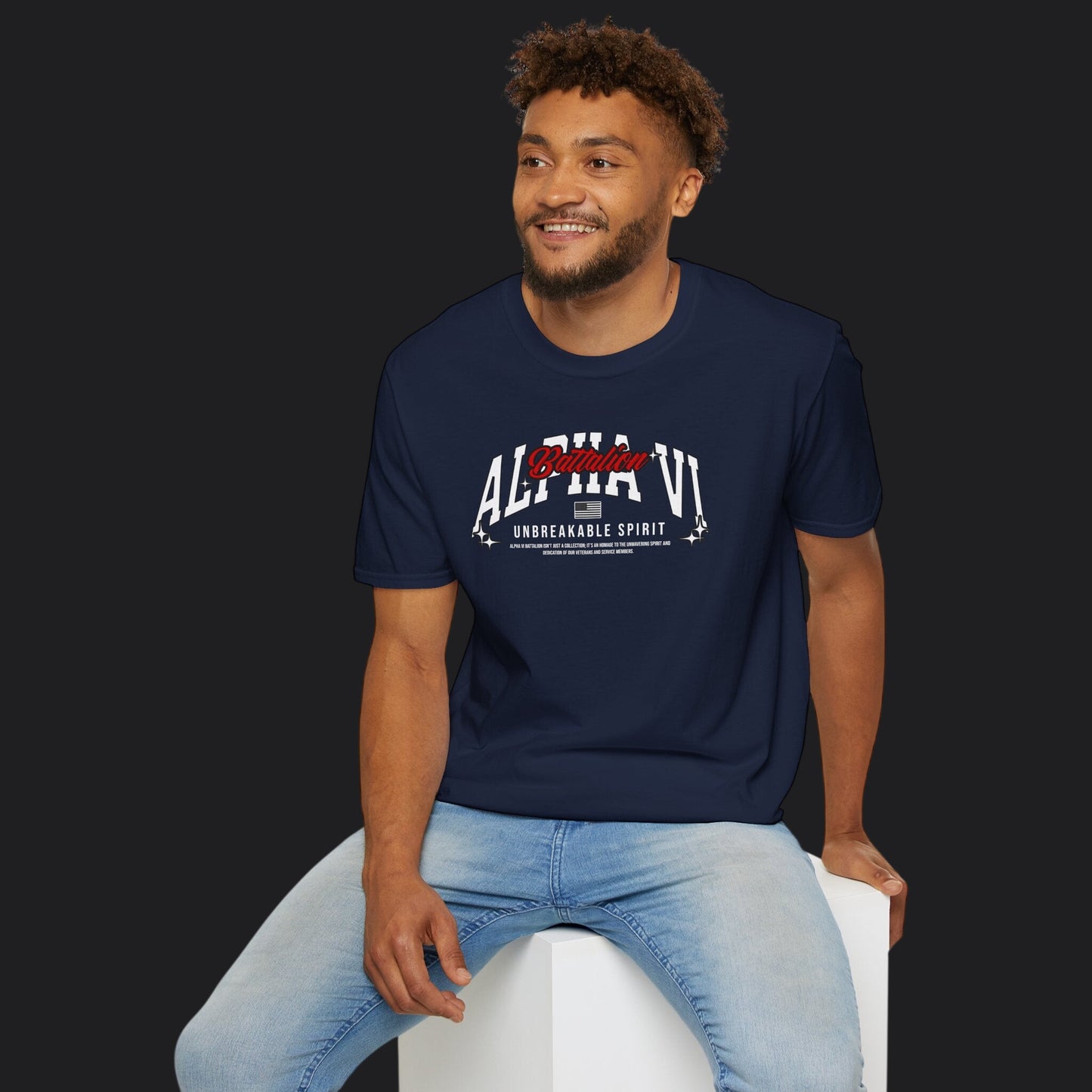 Alpha VI Battalion Unbreakable Spirit Tee — Veteran Resilience T-Shirt