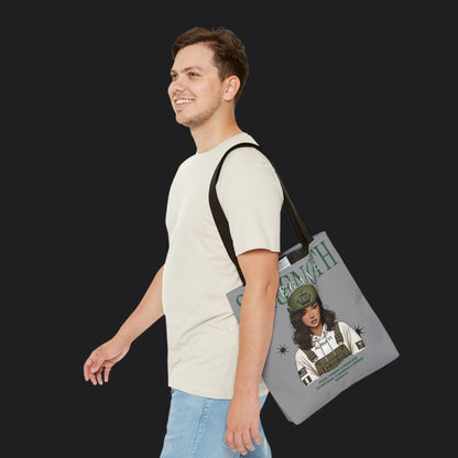 Strength and Elegance Spirit Edition Tote Bag — Military Women Veteran Canvas Bag