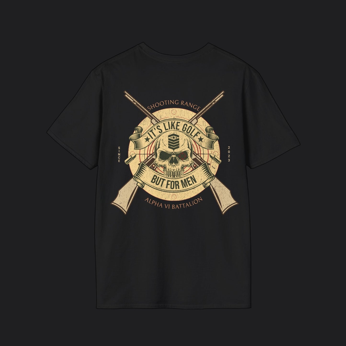 Shooting Range Is Golf For Men Tee — Veteran Humor Unisex T-Shirt