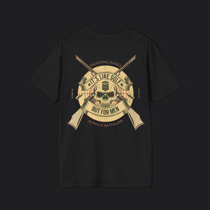 Shooting Range Is Golf For Men Tee — Veteran Humor Unisex T-Shirt