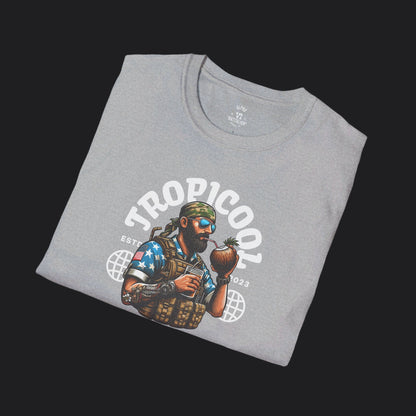 TROPICOOL Tee — Tropical Veteran Military Humor T-Shirt