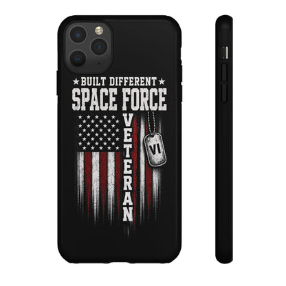Built Different Space Force Veteran Tough Phone Case
