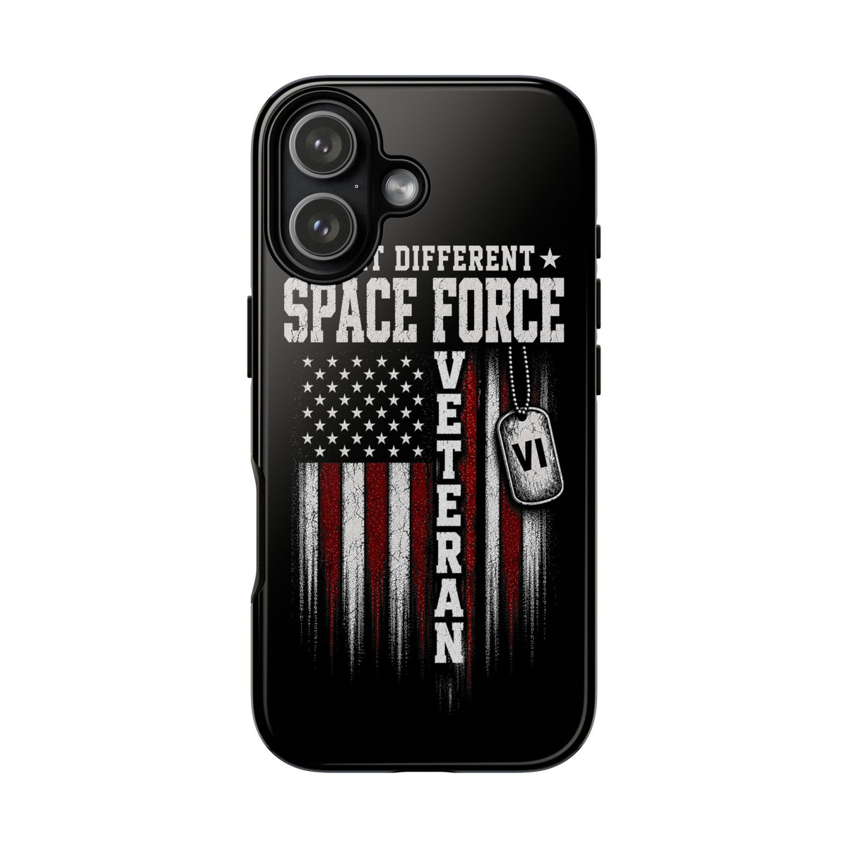 Built Different Space Force Veteran Tough Phone Case