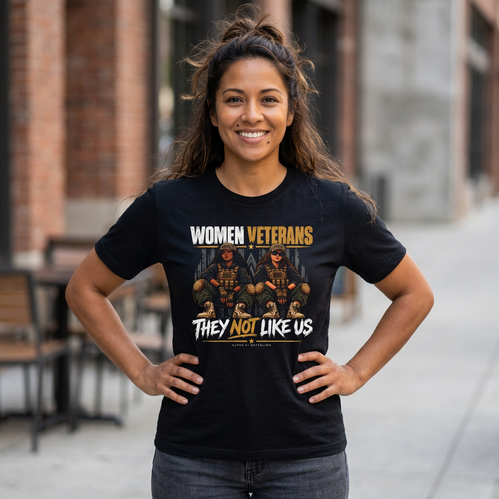 They Not Like Us Women Veterans Tee