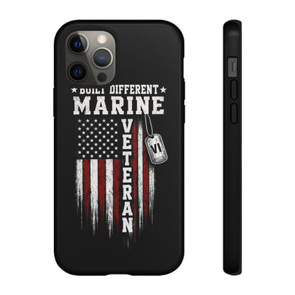 Built Different Marine Veteran Tough Phone Case