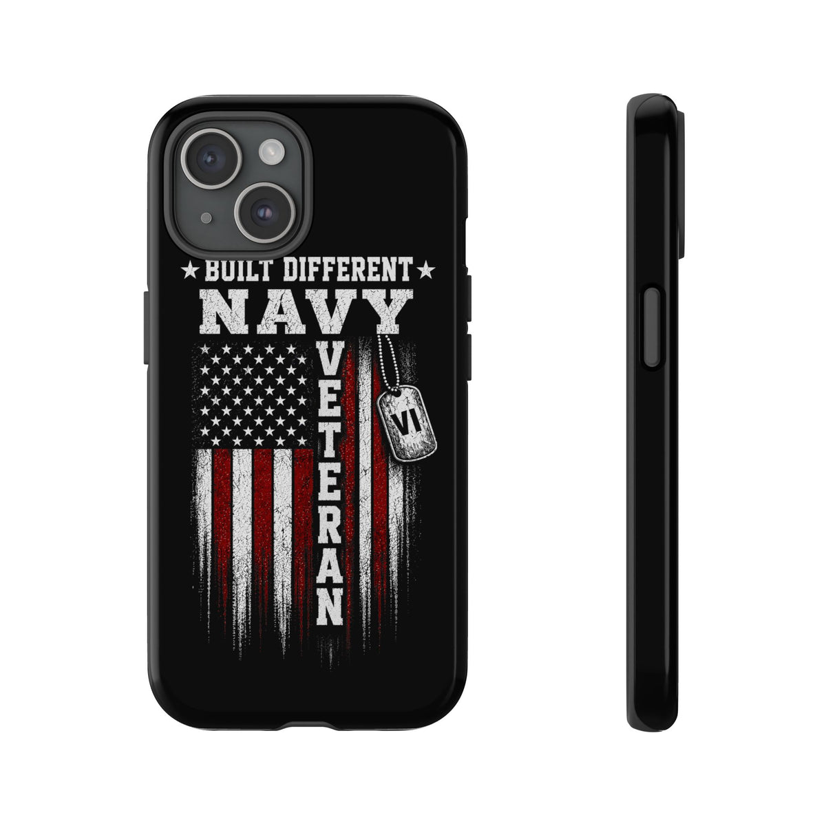 Built Different Navy Veteran Tough Phone Case