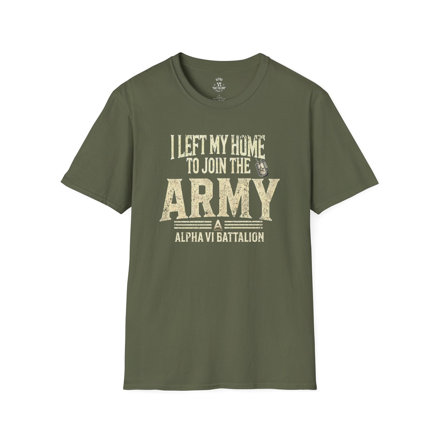 I Left My Home Army Tee