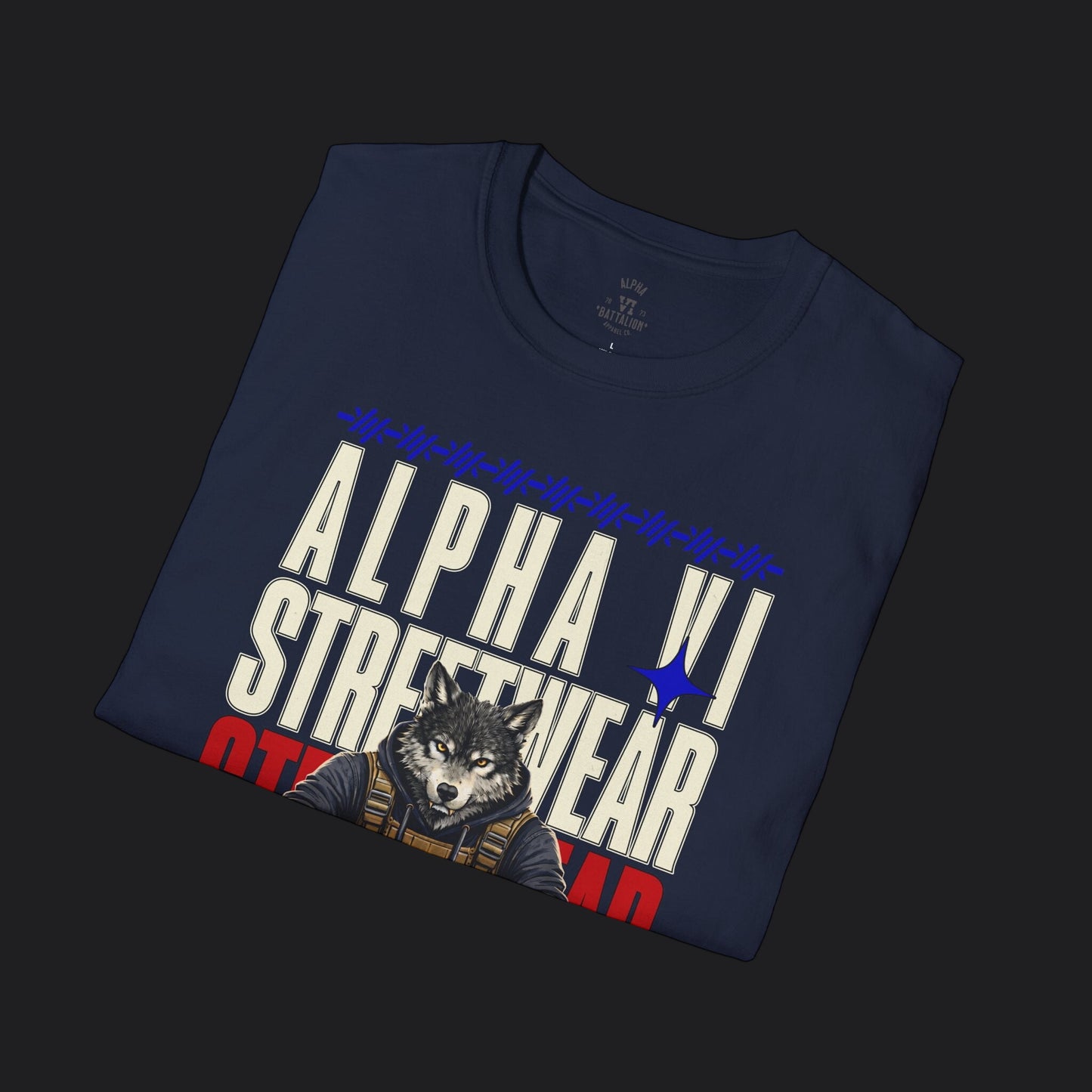 Alpha VI Streetwear Signature Tee AlphaWolf — Military Urban Veteran T-Shirt