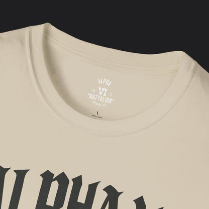 Alpha VI Battalion Crest Tee — Veteran Brand Core Identity T-Shirt v2