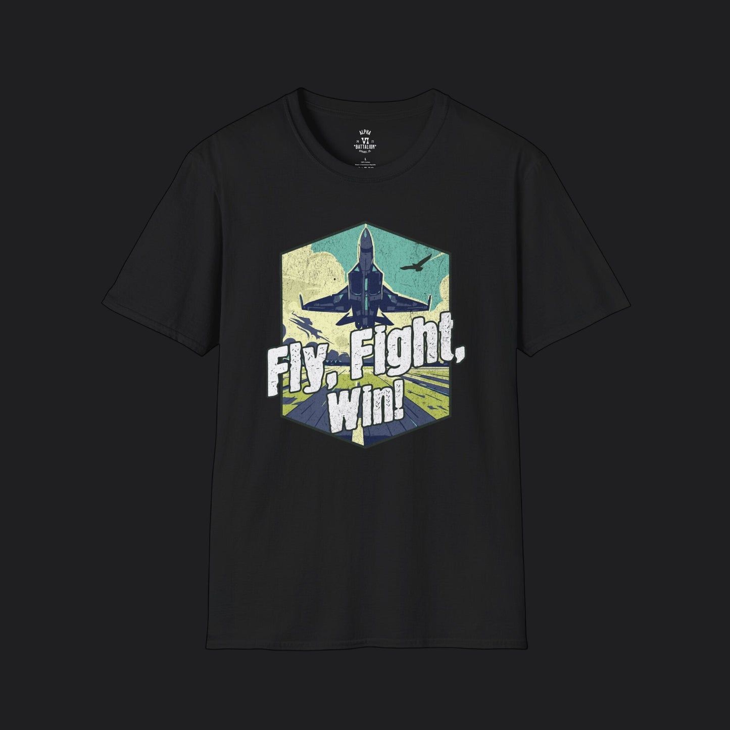 Fly Fight Win Air Force Motto Tee — USAF Veteran Military T-Shirt