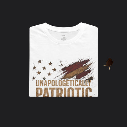 Unapologetically Patriotic Flag Tee — American Flag Veteran T-Shirt