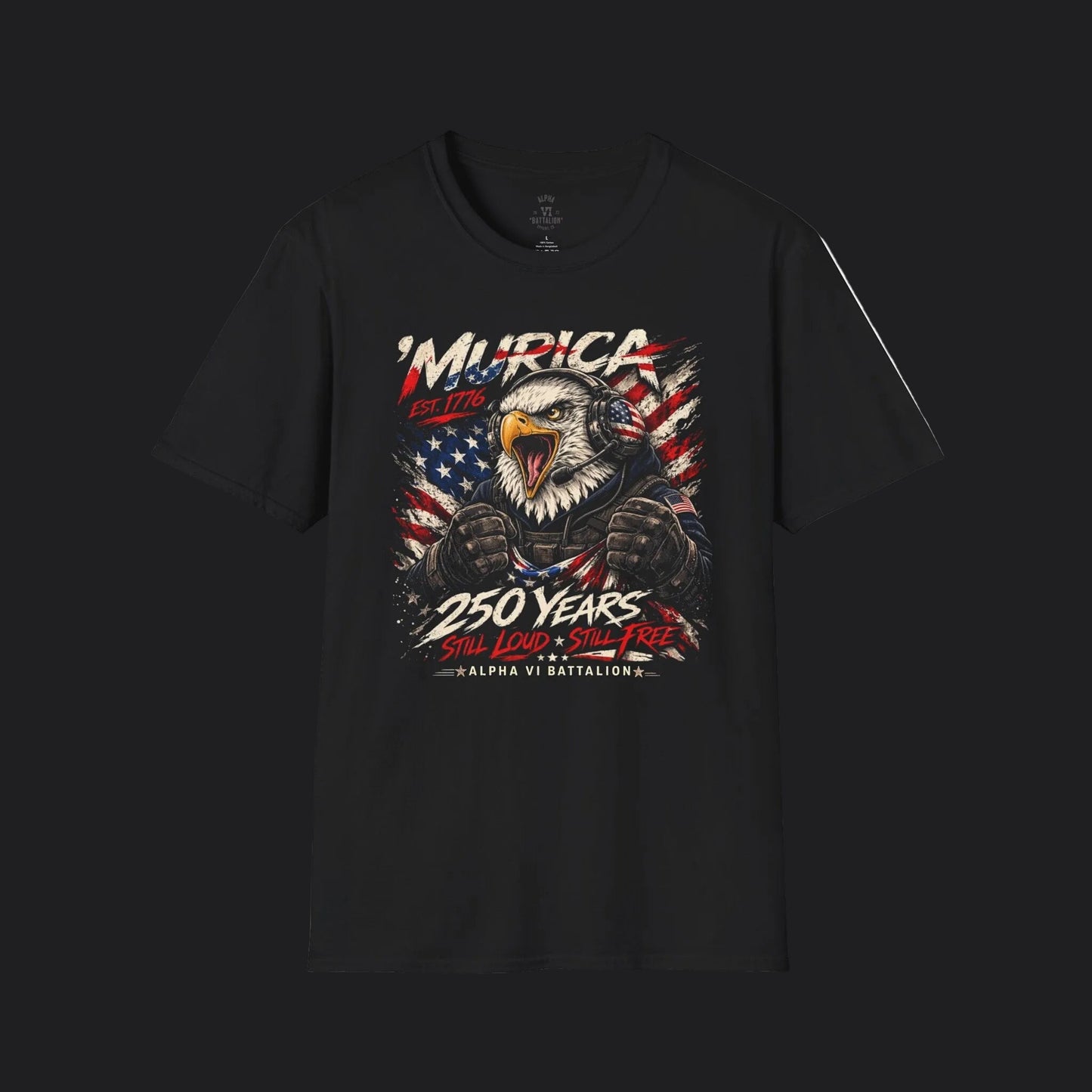 'Murica 250 Years Tee — Patriotic American Veteran T-Shirt