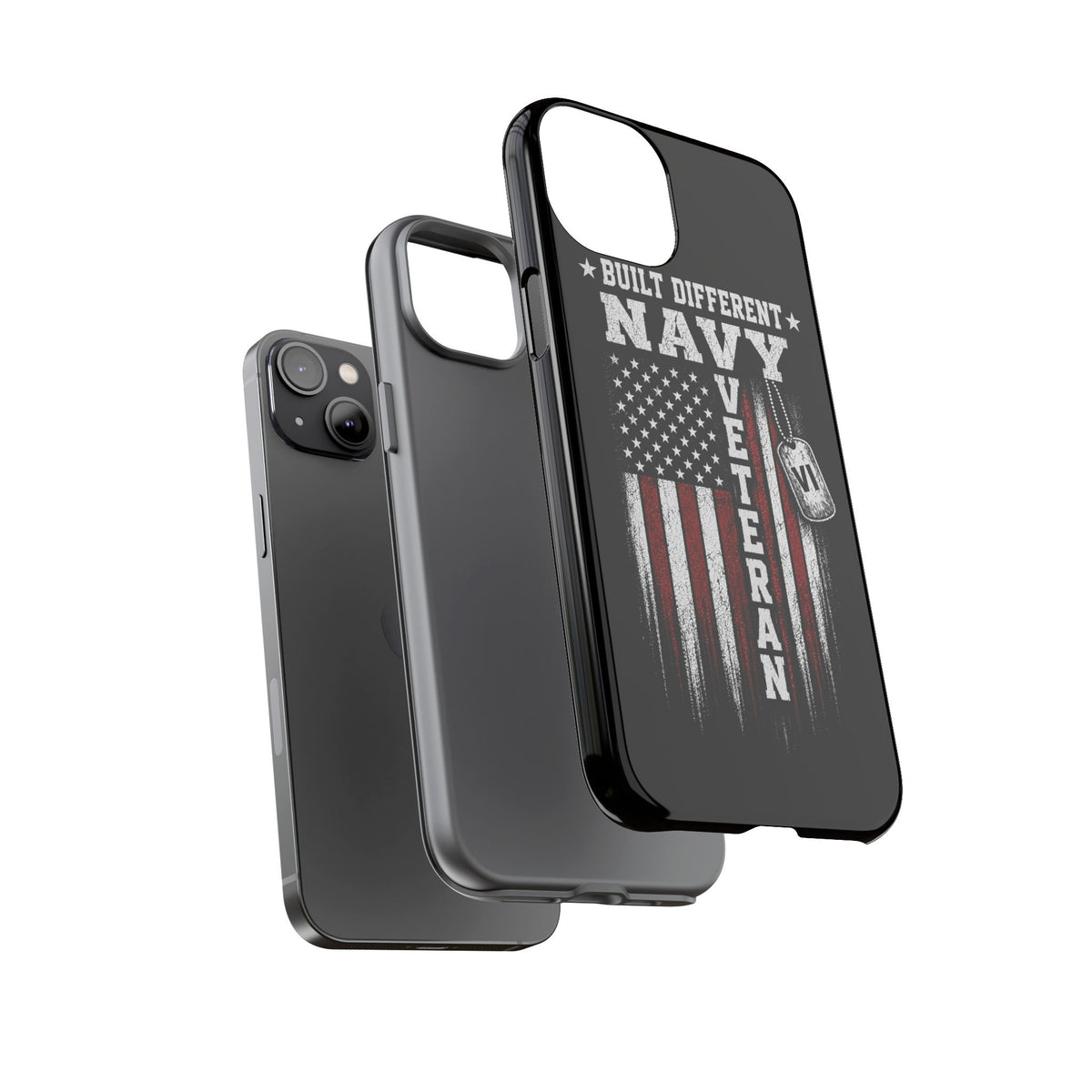 Built Different Navy Veteran Tough Phone Case
