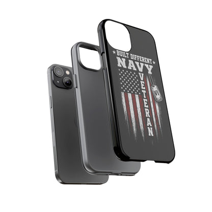 Built Different Navy Veteran Tough Phone Case