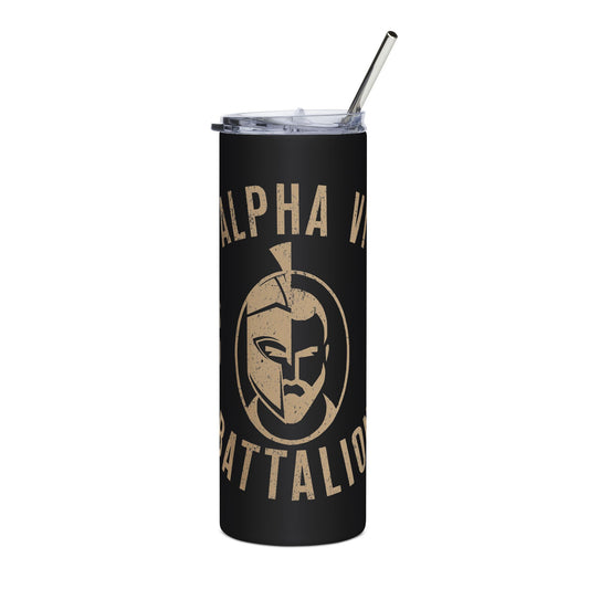 Alpha VI Battalion Logo 20oz Skinny Tumbler