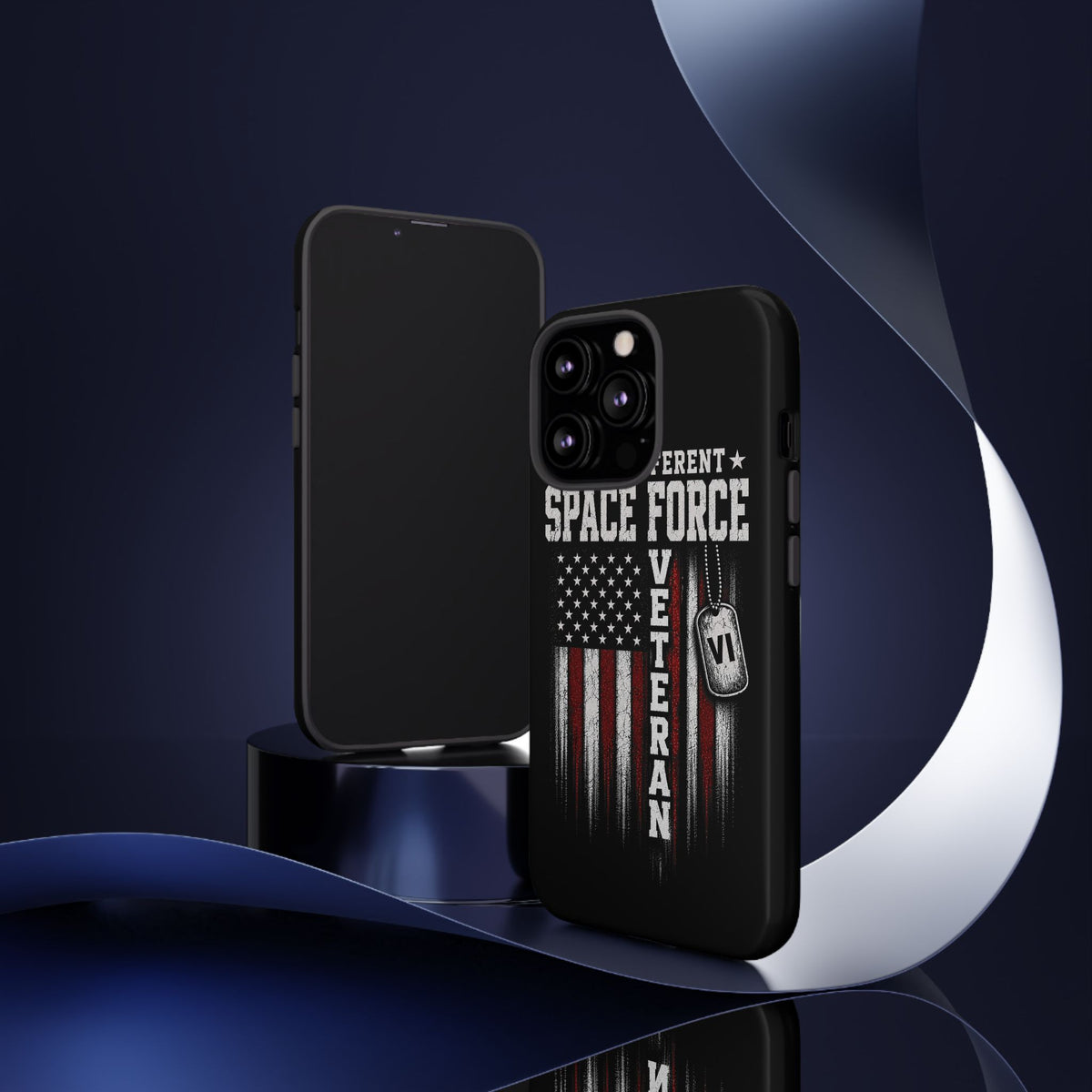 Built Different Space Force Veteran Tough Phone Case
