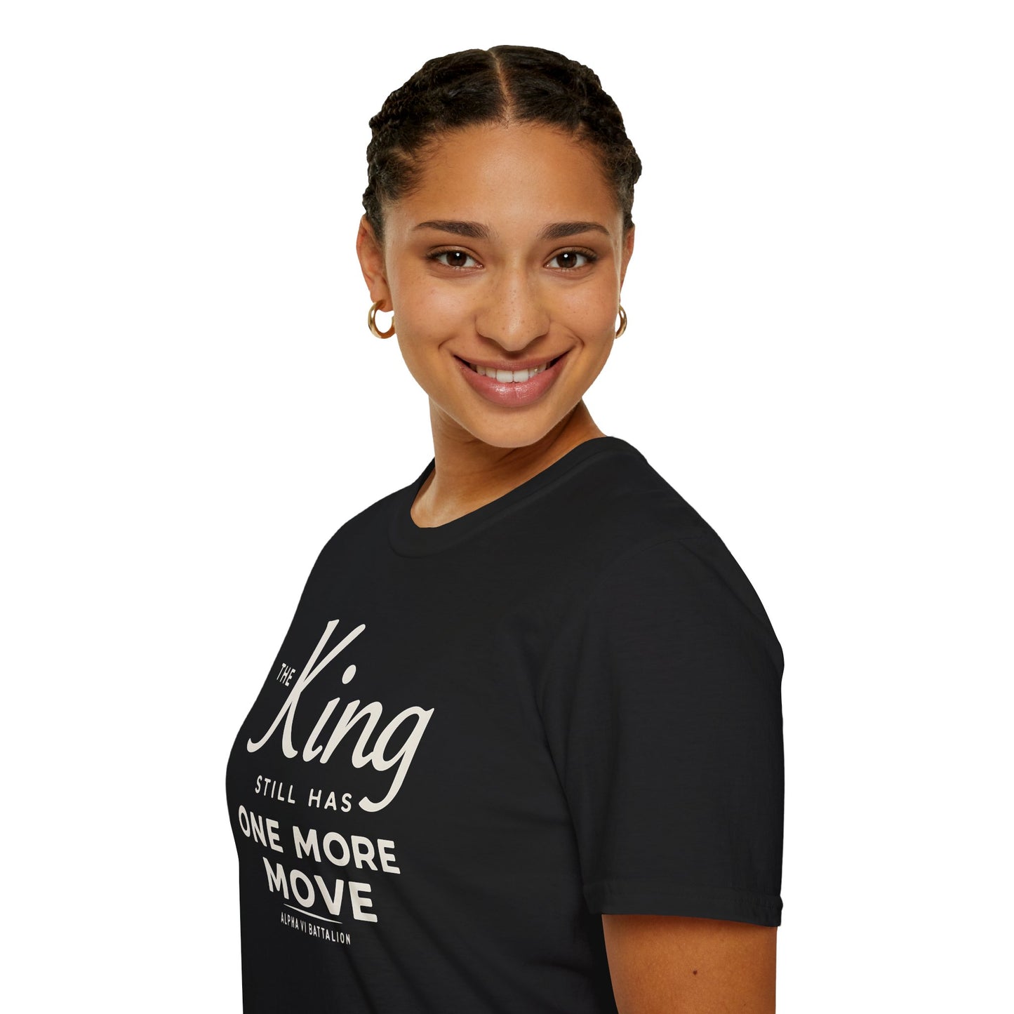 The King Still Has One More Move Tee — Light Text