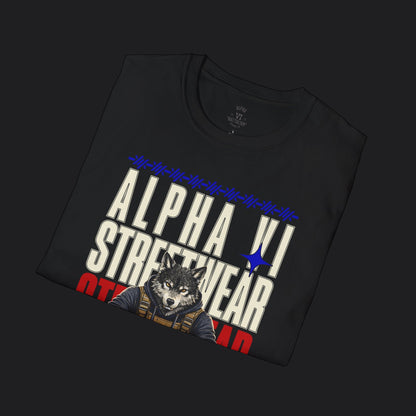 Alpha VI Streetwear Signature Tee AlphaWolf — Military Urban Veteran T-Shirt