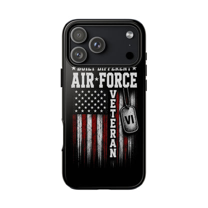 Built Different Air Force Veteran Tough Phone Case