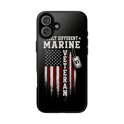 Built Different Marine Veteran Tough Phone Case