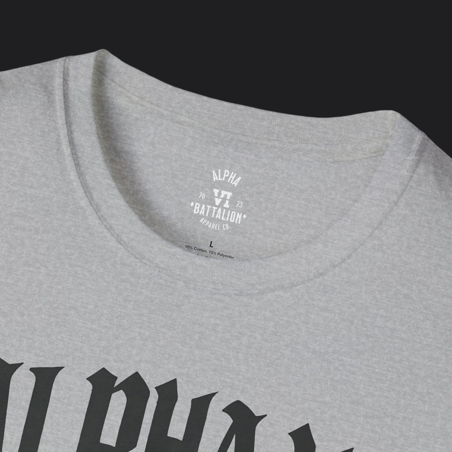 Alpha VI Battalion Crest Tee — Veteran Brand Core Identity T-Shirt v2