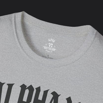 Alpha VI Battalion Crest Tee — Veteran Brand Core Identity T-Shirt v2