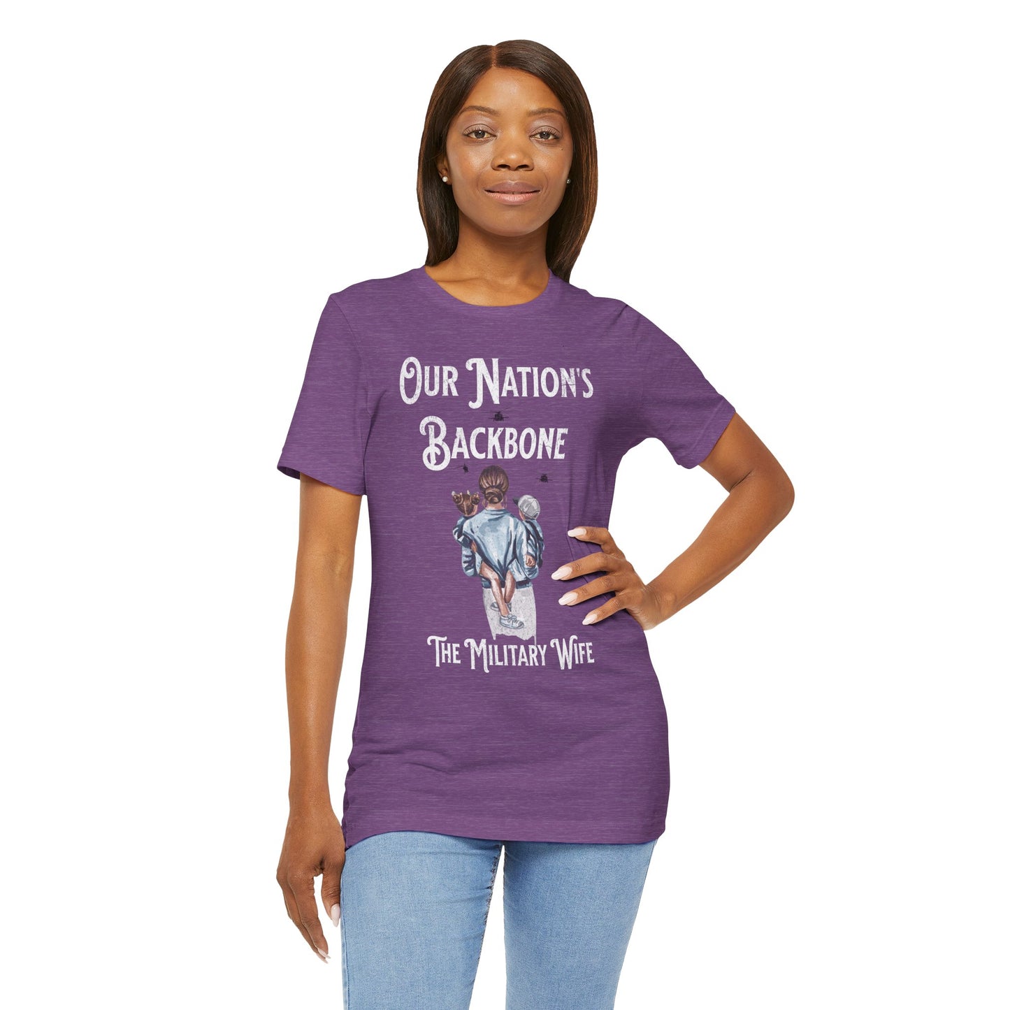 Our Nation's Backbone: The Military Wife Tee