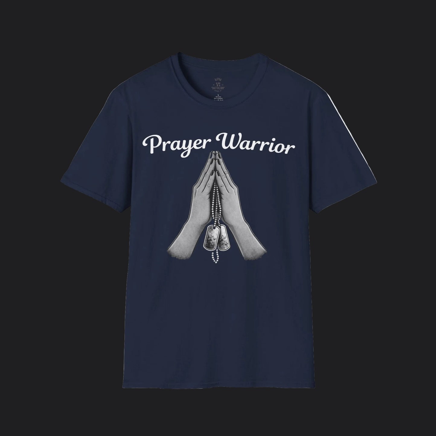 Prayer Warrior Tee Female — Christian Women's Faith Veteran T-Shirt