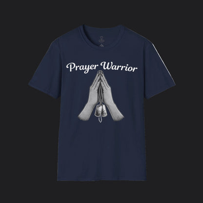 Prayer Warrior Tee Female — Christian Women's Faith Veteran T-Shirt