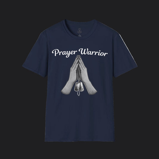 Prayer Warrior Tee Female — Christian Women's Faith Veteran T-Shirt