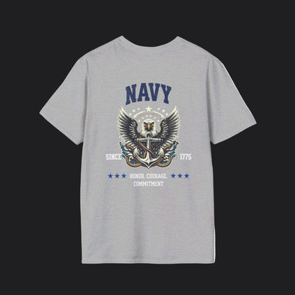 NAVY Honor Courage Commitment Tee — US Navy Veteran Pride T-Shirt