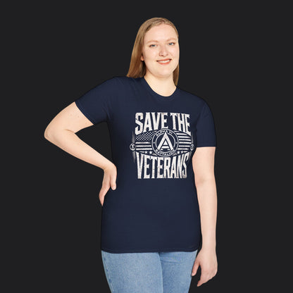 Save the Veterans Tee Standard — Veteran Suicide Prevention T-Shirt