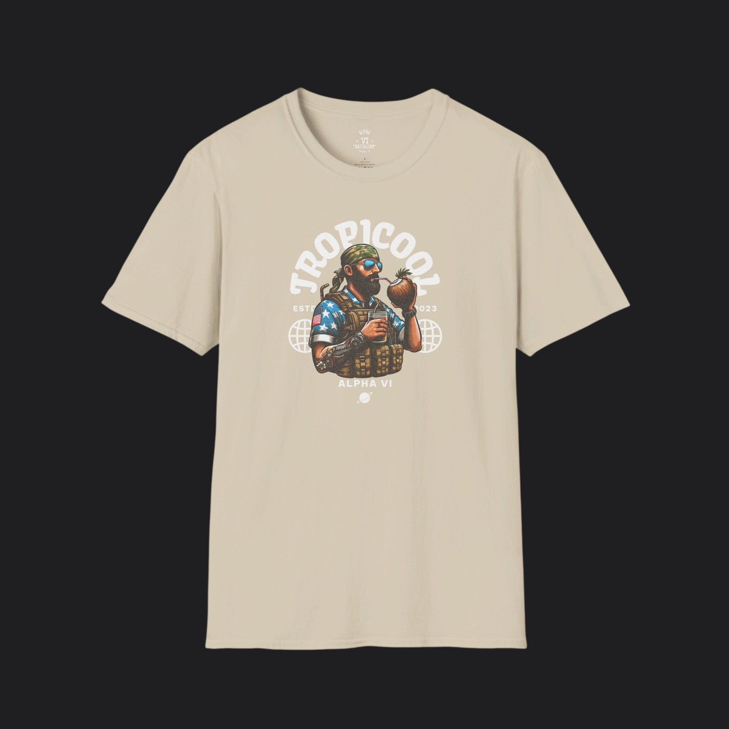 TROPICOOL Tee — Tropical Veteran Military Humor T-Shirt