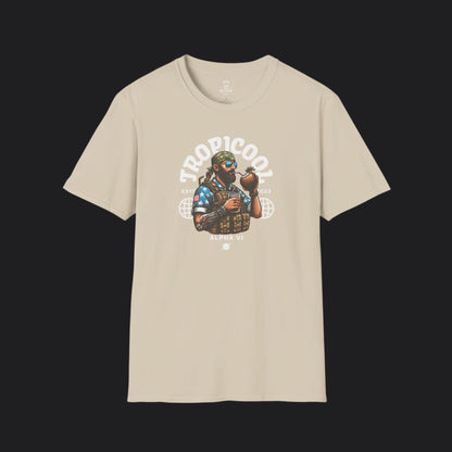 TROPICOOL Tee — Tropical Veteran Military Humor T-Shirt
