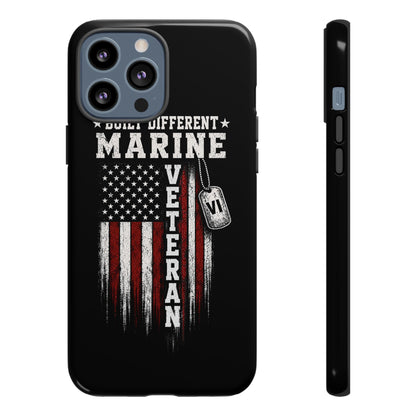Built Different Marine Veteran Tough Phone Case