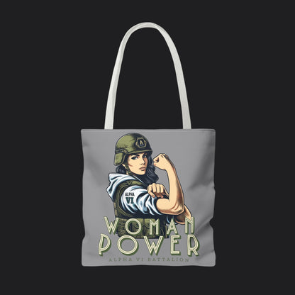 Rosie the Riveter Tote Bag — Women's Empowerment Military Canvas Bag