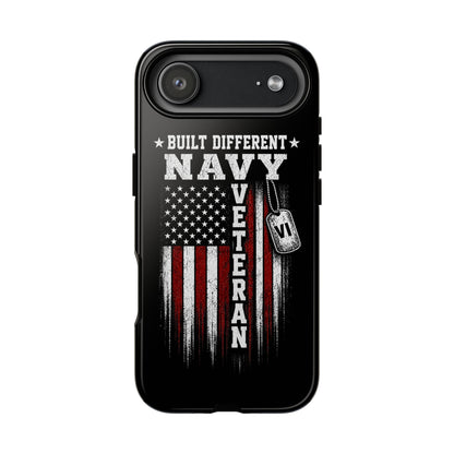 Built Different Navy Veteran Tough Phone Case