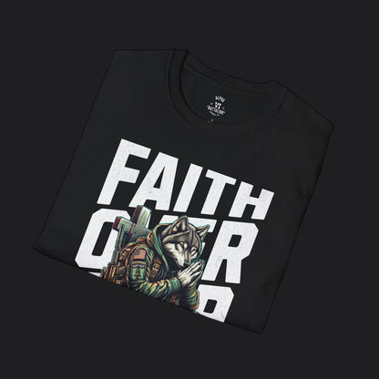 Faith Over Fear Tee — Christian Faith Veteran Military T-Shirt