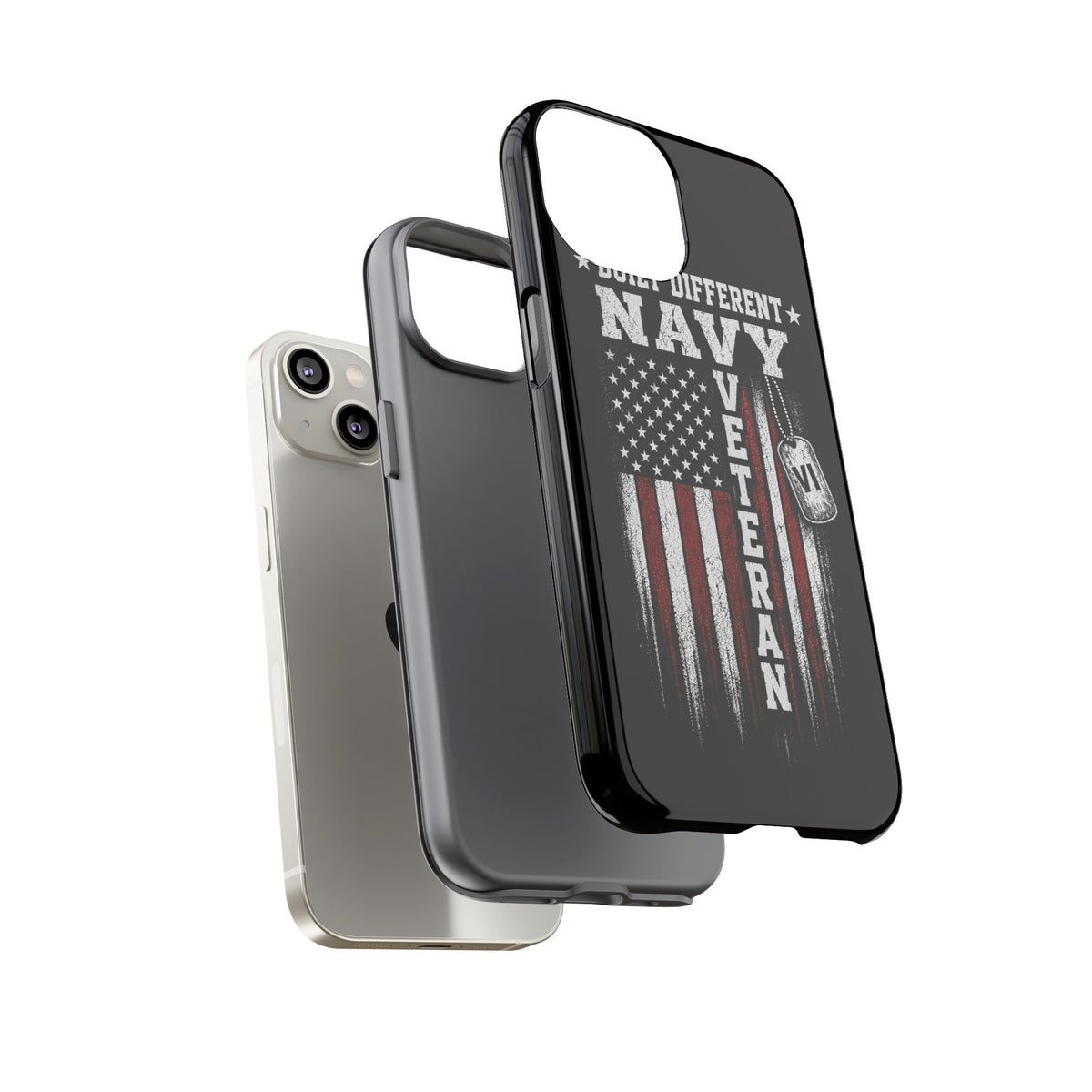 Built Different Navy Veteran Tough Phone Case