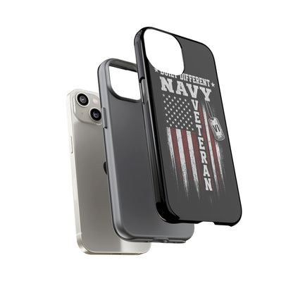 Built Different Navy Veteran Tough Phone Case