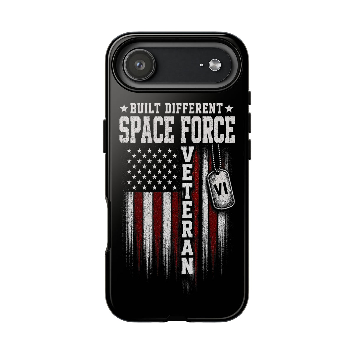 Built Different Space Force Veteran Tough Phone Case