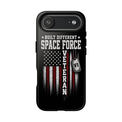 Built Different Space Force Veteran Tough Phone Case