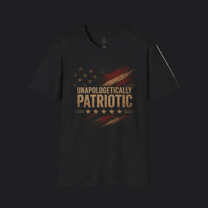 Unapologetically Patriotic Flag Tee — American Flag Veteran T-Shirt