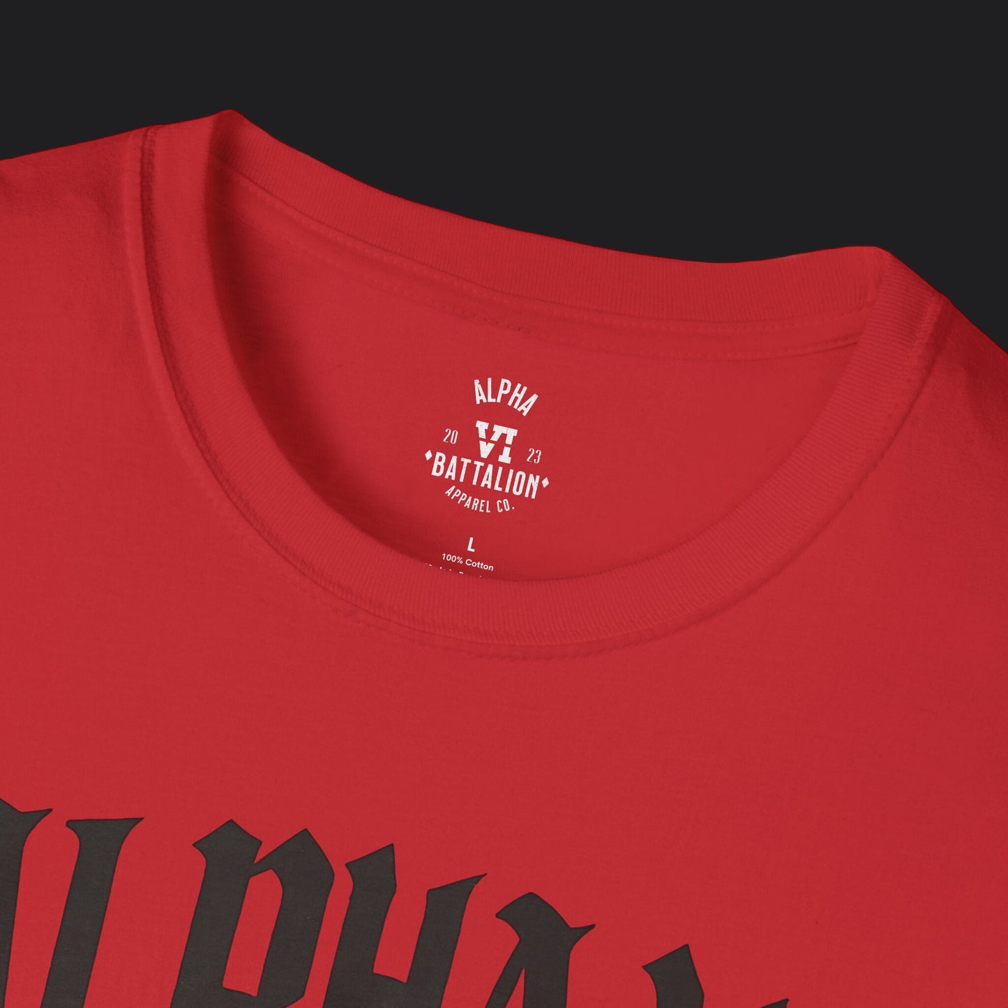 Alpha VI Battalion Crest Tee — Veteran Brand Core Identity T-Shirt v2