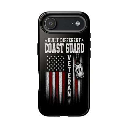 Built Different Coast Guard Veteran Tough Phone Case