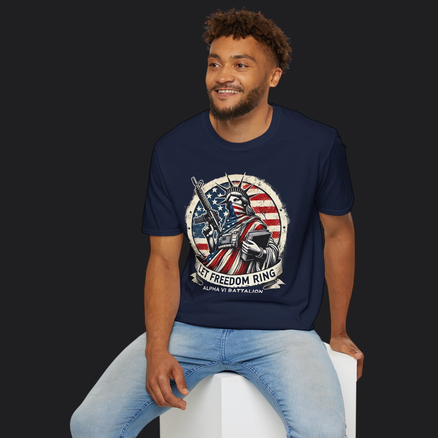 Let Freedom Ring Statue of Liberty Tee — Patriotic American Veteran T-Shirt